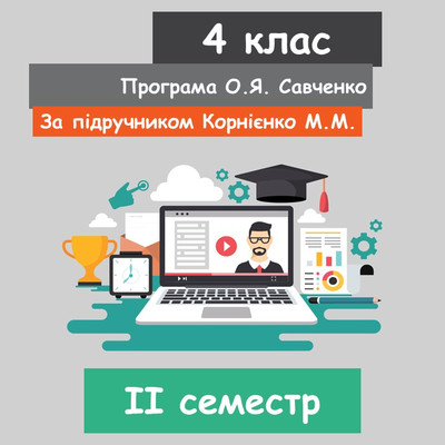 Інформатика 4 клас (НУШ). За підручником Корнієнко М.М. (ІI семестр) 2022 рік
